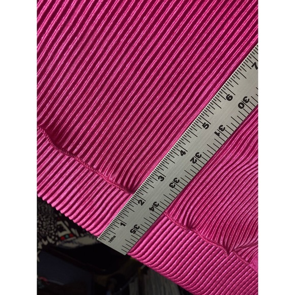 12th‎ Tribe Pleated Satin Button Down Tunic Shirt Dress Magenta Pink L NWT - Picture 16 of 16